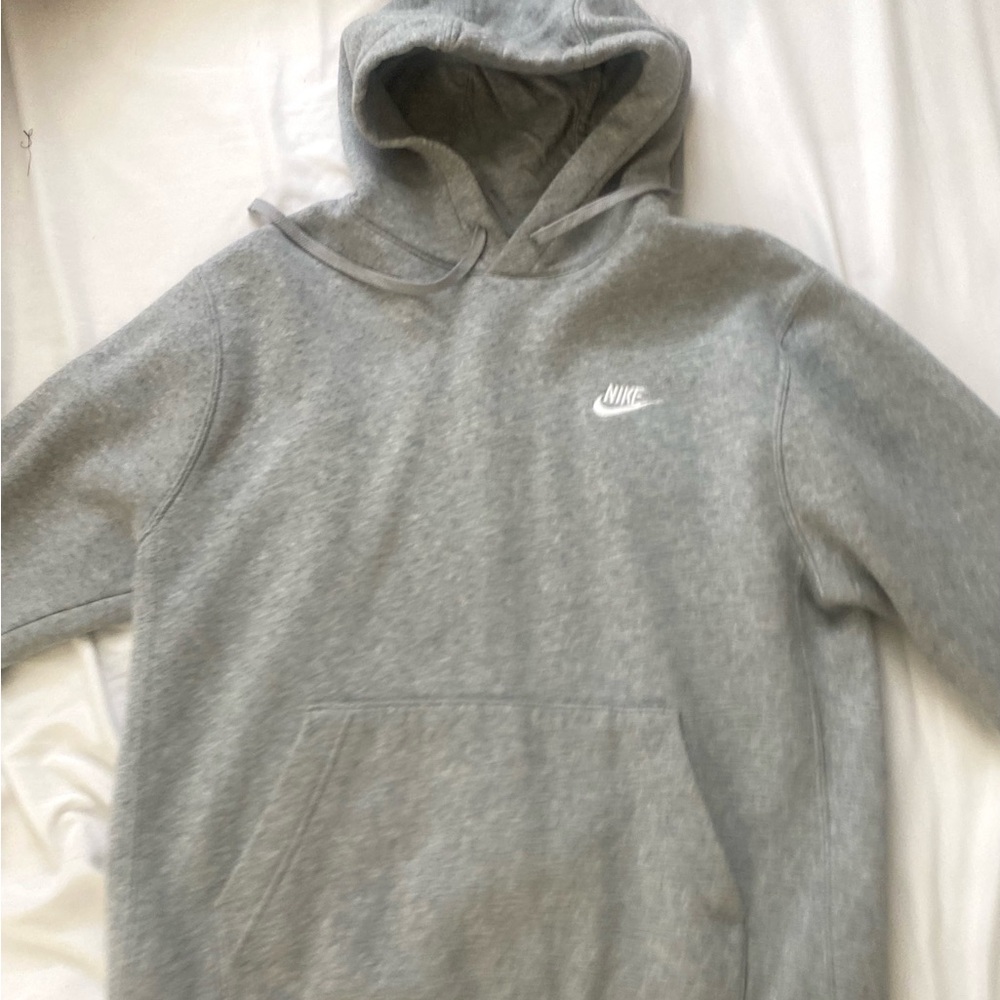 Nike Gray Pullover Hoodie Sweatshirt